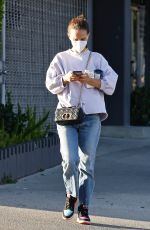 NATALIE PORTMAN Visits a Clinic in Los Angeles 04/13/2022