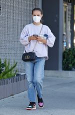 NATALIE PORTMAN Visits a Clinic in Los Angeles 04/13/2022