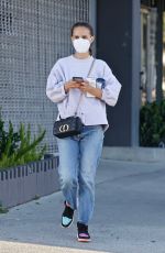 NATALIE PORTMAN Visits a Clinic in Los Angeles 04/13/2022
