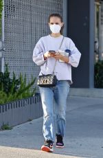 NATALIE PORTMAN Visits a Clinic in Los Angeles 04/13/2022
