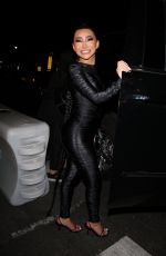 NIKITA DRAGUN Leaves Alexander Wang Fortune City Fashion Show in Los Angeles 04/19/2022