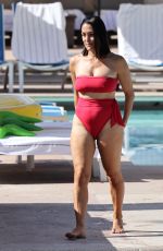 NIKKI BELLA in Bikini at a Pool in Indian Wells 04/17/2022