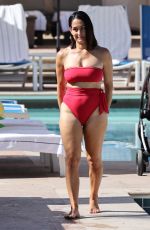 NIKKI BELLA in Bikini at a Pool in Indian Wells 04/17/2022