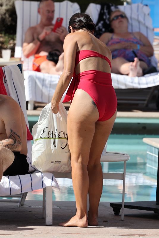 NIKKI BELLA in Bikini at a Pool in Indian Wells 04/17/2022