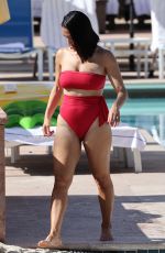 NIKKI BELLA in Bikini at a Pool in Indian Wells 04/17/2022