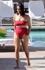 NIKKI BELLA in Bikini at a Pool in Indian Wells 04/17/2022