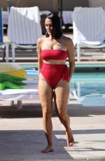NIKKI BELLA in Bikini at a Pool in Indian Wells 04/17/2022