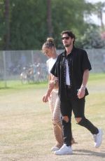 NINA AGDAL Out at Coachella 2022 in Indio 04/16/2022