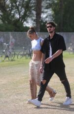 NINA AGDAL Out at Coachella 2022 in Indio 04/16/2022