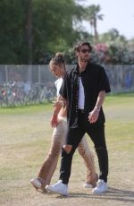 NINA AGDAL Out at Coachella 2022 in Indio 04/16/2022