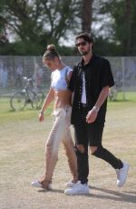 NINA AGDAL Out at Coachella 2022 in Indio 04/16/2022