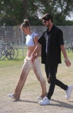 NINA AGDAL Out at Coachella 2022 in Indio 04/16/2022