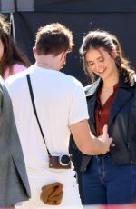 NINA DOBERV on the Set of The Bricklayer in Thessaloniki 04/08/2022