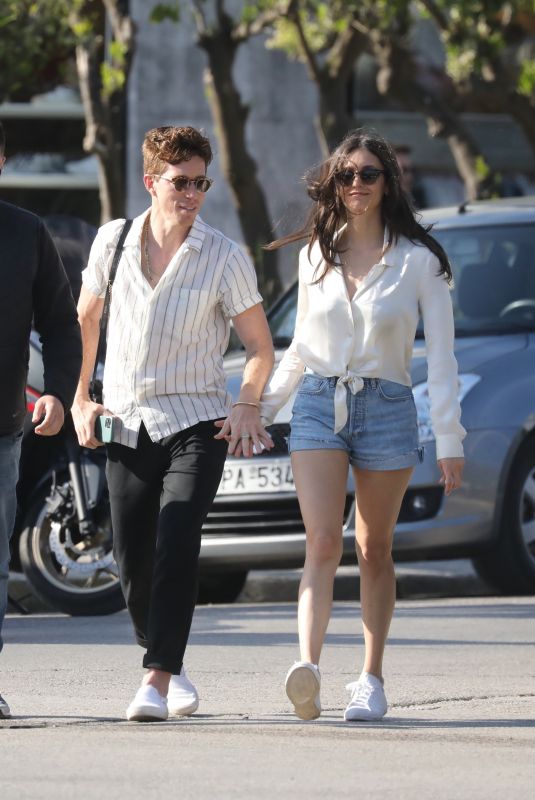 NINA DOBREV and Shaun White Out in Athens 04/10/2022