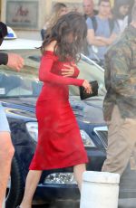 NINA DOBREV on the Set of The Bricklayer in Thessaloniki 04/09/2022