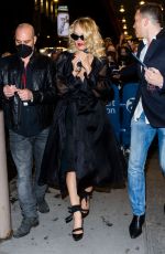 PAMELA ANDERSON Night Out in New York 04/14/2022