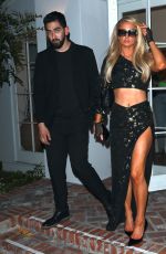 PARIS HILTON Leaves Revolve Party in West Hollywood 04/12/2022