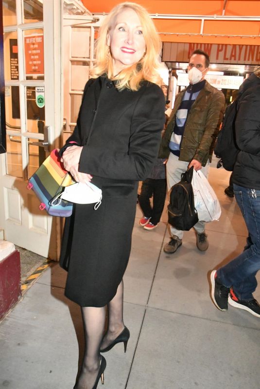 PATRICIA CLARKSON Arrives at Take Me Out Openiog on Broadway in New York 04/04/2022
