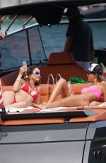 PATRICIA GLORIA CONTRERAS and DANIELA DE JESUS in Bikinis at a Boat in Miami 04/04/2022