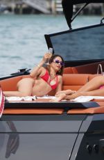 PATRICIA GLORIA CONTRERAS and DANIELA DE JESUS in Bikinis at a Boat in Miami 04/04/2022