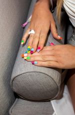 PEYTON LIST Getting Ready at Revolve Coachella with WWD Magazine 04/16/2022