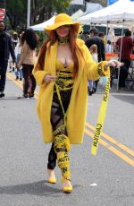 PHOEBE PRICE Out with Her Dog in Los Angeles 04/03/2022