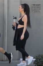 Pregnant BRE TIESI Leaves Phlexx Lab Private Training Gym in Los Angeles 04/06/2022