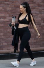 Pregnant BRE TIESI Leaves Phlexx Lab Private Training Gym in Los Angeles 04/06/2022