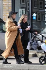 Pregnant FRANKIE ESSEX Out with Friend in Essex 04/01/2022