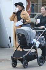 Pregnant FRANKIE ESSEX Out with Friend in Essex 04/01/2022
