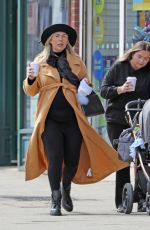 Pregnant FRANKIE ESSEX Out with Friend in Essex 04/01/2022