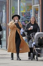 Pregnant FRANKIE ESSEX Out with Friend in Essex 04/01/2022