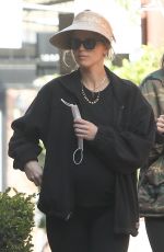 Pregnant KATHERINE SCHWARZENEGGER Out in Brentwood 04/18/2022