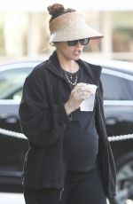 Pregnant KATHERINE SCHWARZENEGGER Out in Brentwood 04/18/2022