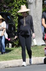 Pregnant KATHERINE SCHWARZENEGGER Out in Los Angeles 04/25/2022