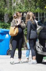 Pregnant KATHERINE SCHWARZENEGGER Out with Her Mother MARIA, Sister CHRISTINA and Brother Patrick 04/06/2022