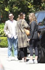 Pregnant KATHERINE SCHWARZENEGGER Out with Her Mother MARIA, Sister CHRISTINA and Brother Patrick 04/06/2022