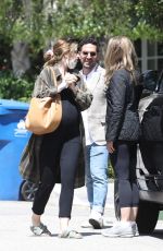 Pregnant KATHERINE SCHWARZENEGGER Out with Her Mother MARIA, Sister CHRISTINA and Brother Patrick 04/06/2022