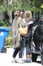 Pregnant KATHERINE SCHWARZENEGGER Out with Her Mother MARIA, Sister CHRISTINA and Brother Patrick 04/06/2022