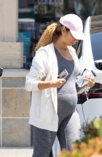 Pregnant LEONA LEWIS at a Gym in Los Angeles 04/18/2022