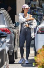 Pregnant LEONA LEWIS at a Gym in Los Angeles 04/18/2022