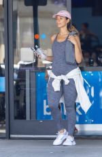 Pregnant LEONA LEWIS at a Gym in Los Angeles 04/18/2022