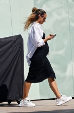 Pregnant LEONA LEWIS Shopping at Erewhon Market in Studio City 04/15/2022