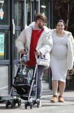 Pregnant MARNIE SIMPSON and Casey Cody Johnson at Hertfordshire Zoo Paradise Wildlife Park 04/07/2022