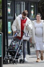 Pregnant MARNIE SIMPSON and Casey Cody Johnson at Hertfordshire Zoo Paradise Wildlife Park 04/07/2022