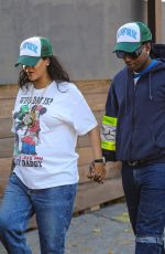 Pregnant RIHANNA and ASAP Rocky at Craig