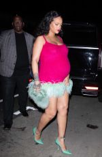 Pregnant RIHANNA at Giorgio Baldi in Santa Monica 04/03/2022