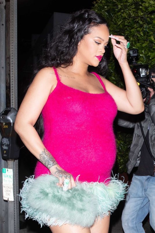 Pregnant RIHANNA at Giorgio Baldi in Santa Monica 04/03/2022