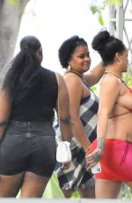 Pregnant RIHANNA in Bikini on Holiday in Barbados 04/18/2022