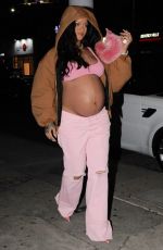 Pregnant RIHANNA Leaves Nice Guy in Los Angeles 04/11/2022